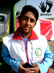 امدادگر هلال احمر کیوی علی صیامی